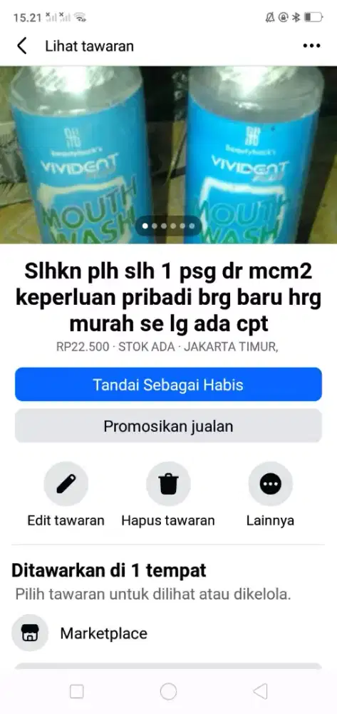 Slhkn plh slh 1 psg dr keperluan serba guna brg baru hrg murah cpt dpt