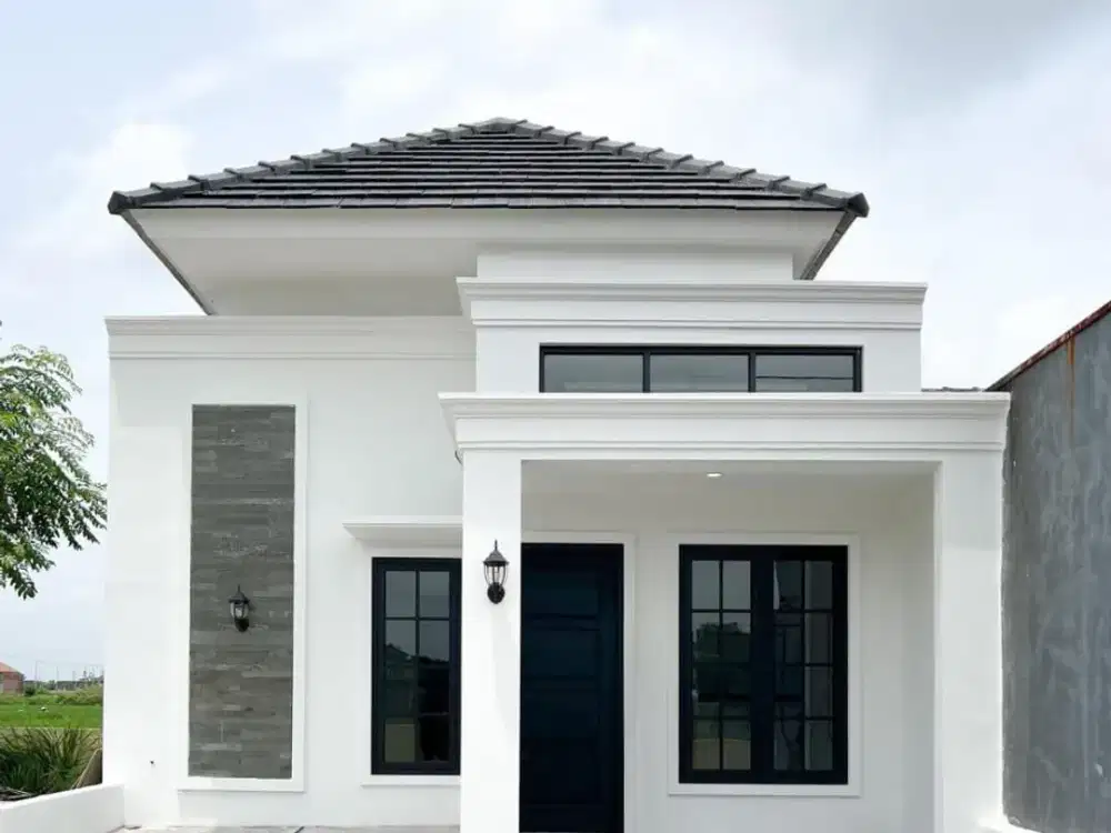 1 unit rumah clasic modern progres bangun di Gedongan