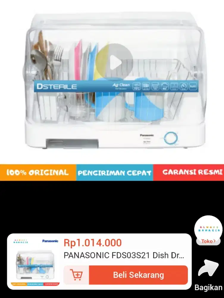 Dijual Pengering Peralatan Makan