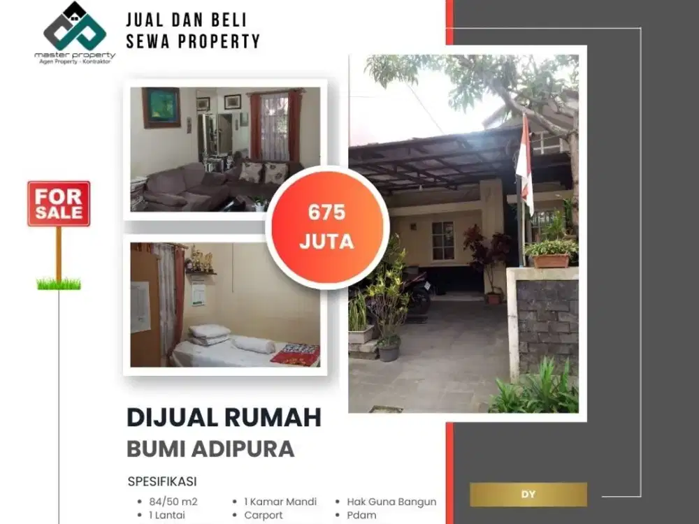 Jual rumah minimalis di Komplek Bumi Adipura Gedebage Kota Bandung