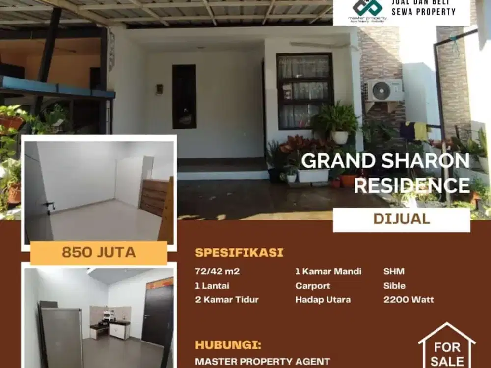 Jual cepat rumah minimalis langka di Grand Sharon Residence Bandung