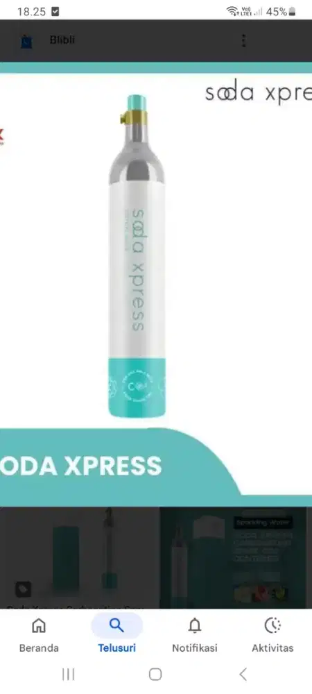 Jual tabung gas soda exprso