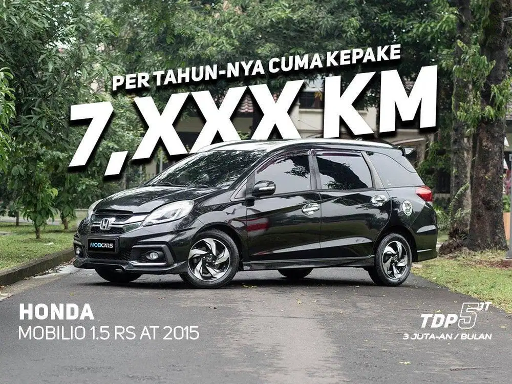 LOW KM HONDA MOBILIO 1.5 RS AT 2015 HITAM MOBCARS