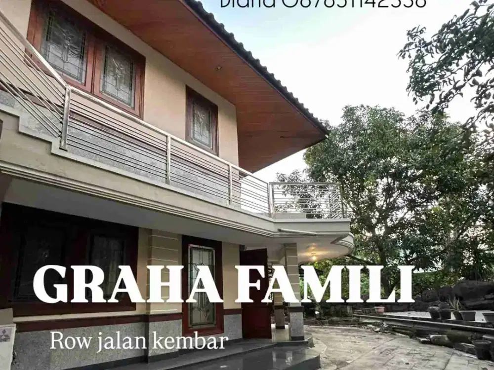 RUMAH GRAHA FAMILI 2 LANTAI ROW JALAN KEMBAR DEKAT HR MUHAMMAD