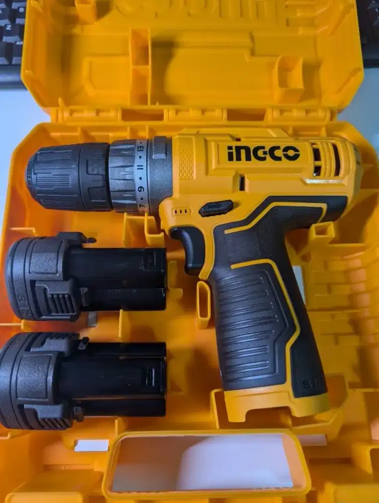 Ingco 12V Cordless Drill Set Alat Mesin Bor- CIDLI12202