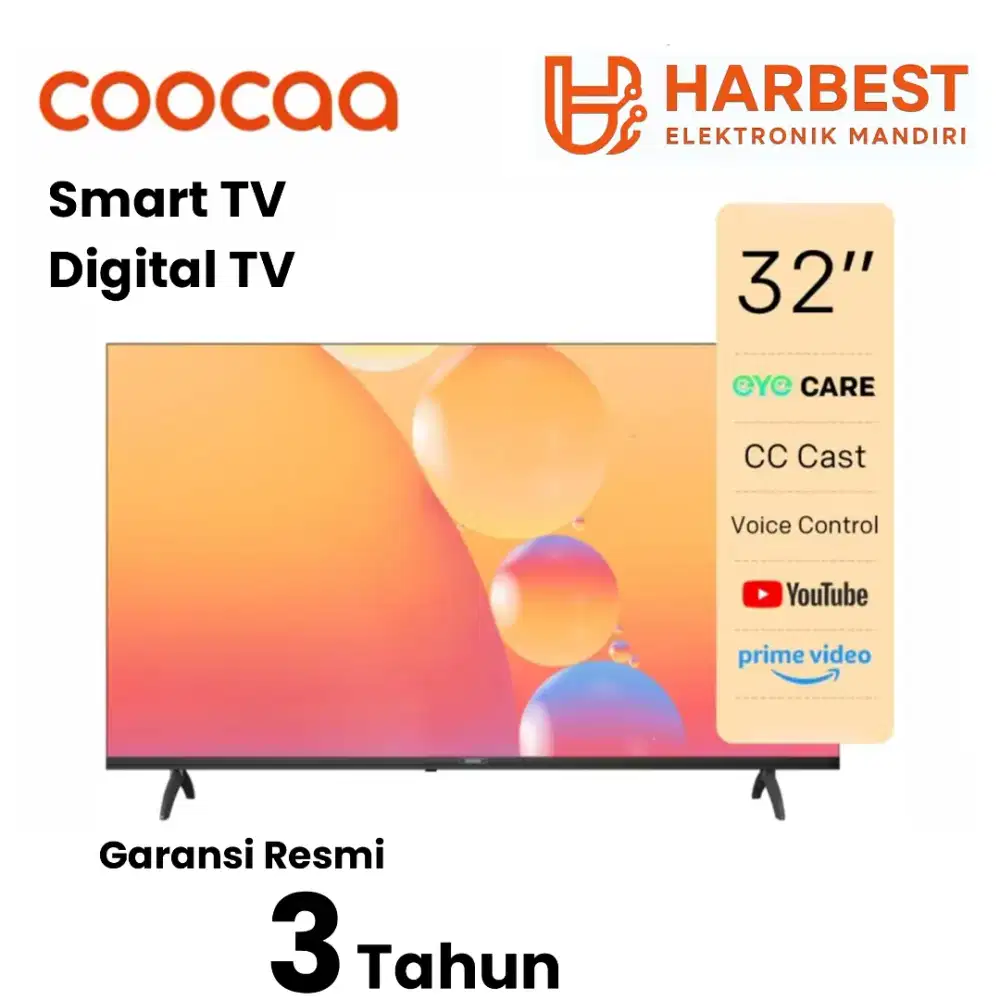 LED COOCAA SMART TV 32 Digital TV 32S3U Wifi Youtube HD Framless