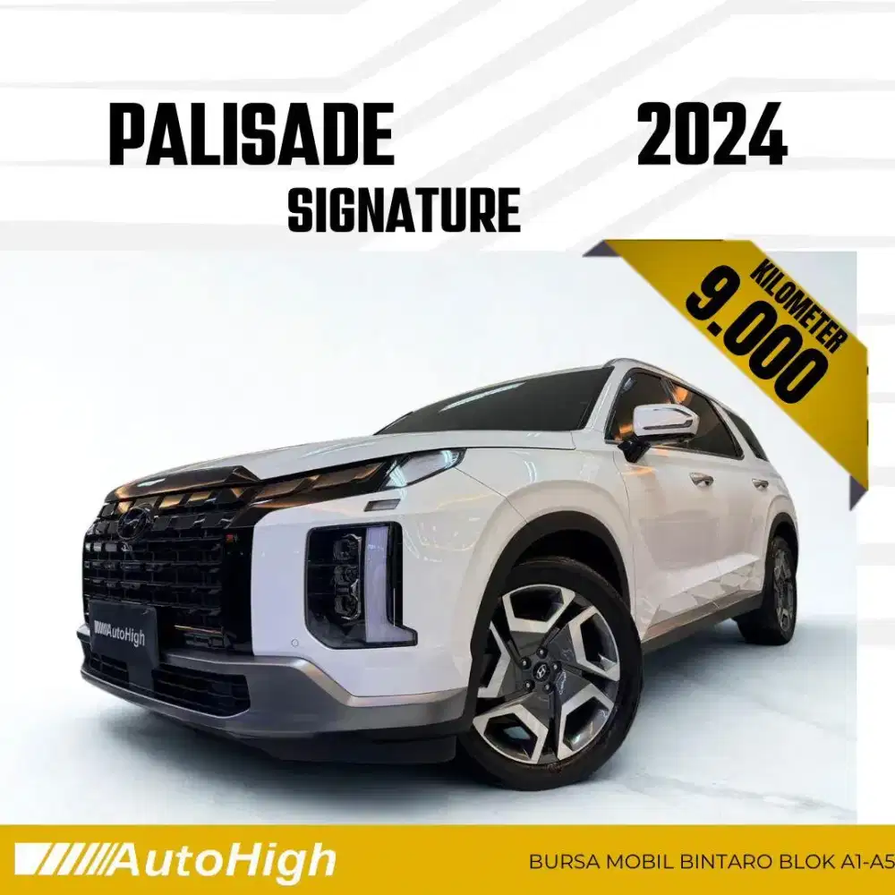 DP10% [Km9.000] Palisade Signature 2024 White Reg 2025 #AUTOHIGH