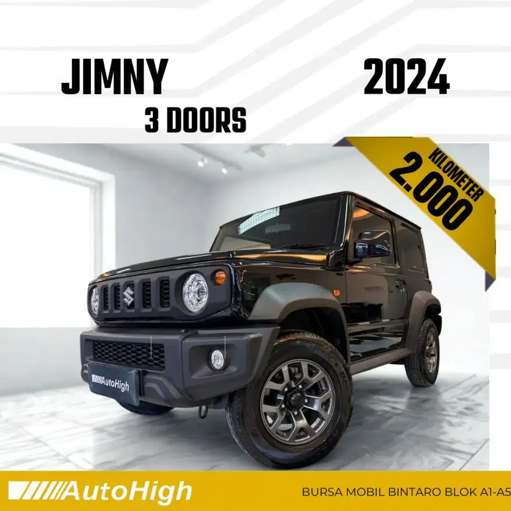 DP10% [Km2.000] Jimny 3Doors Matic 2024 Black Reg 2025 #AUTOHIGH