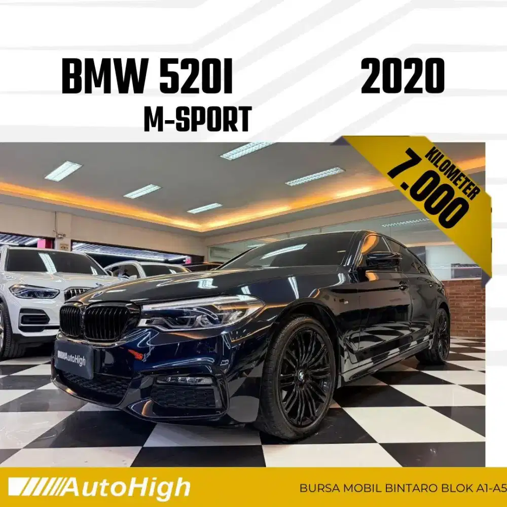 DP10% [Km7.000] 520i M-Sport 2020 Black Reg 2019 #AUTOHIGH