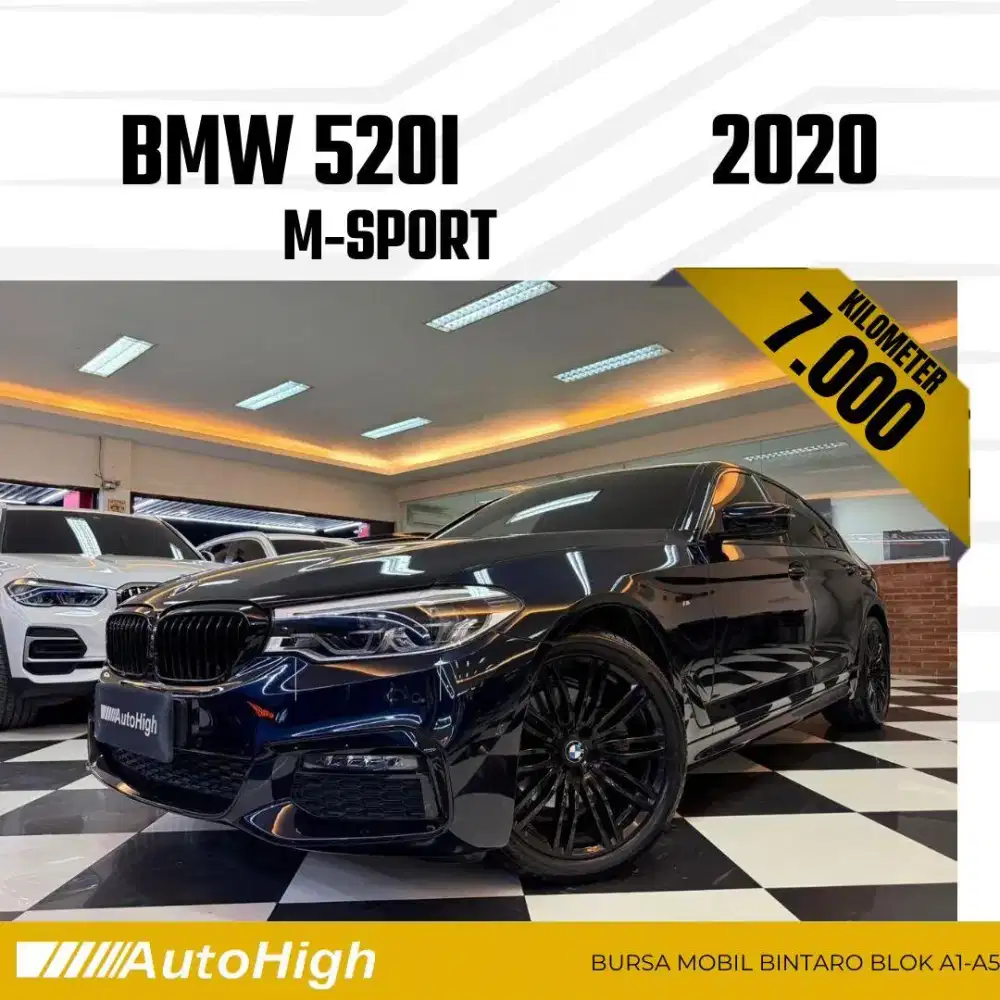 DP10% [Km7.000] 520i M-Sport 2020 Black Reg 2021 #AUTOHIGH