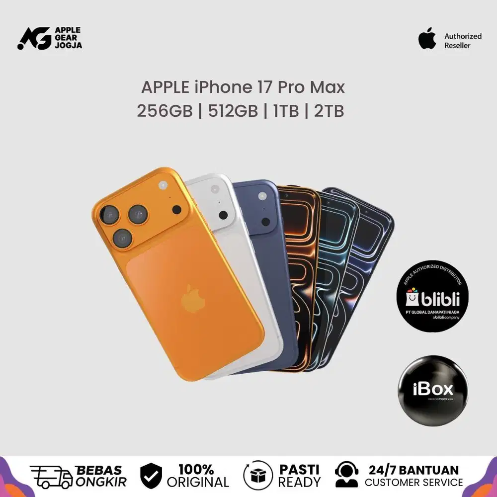 (iBox) Apple iPhone 17 Pro Max 256GB 512GB 1TB 2TB Resmi Indonesia