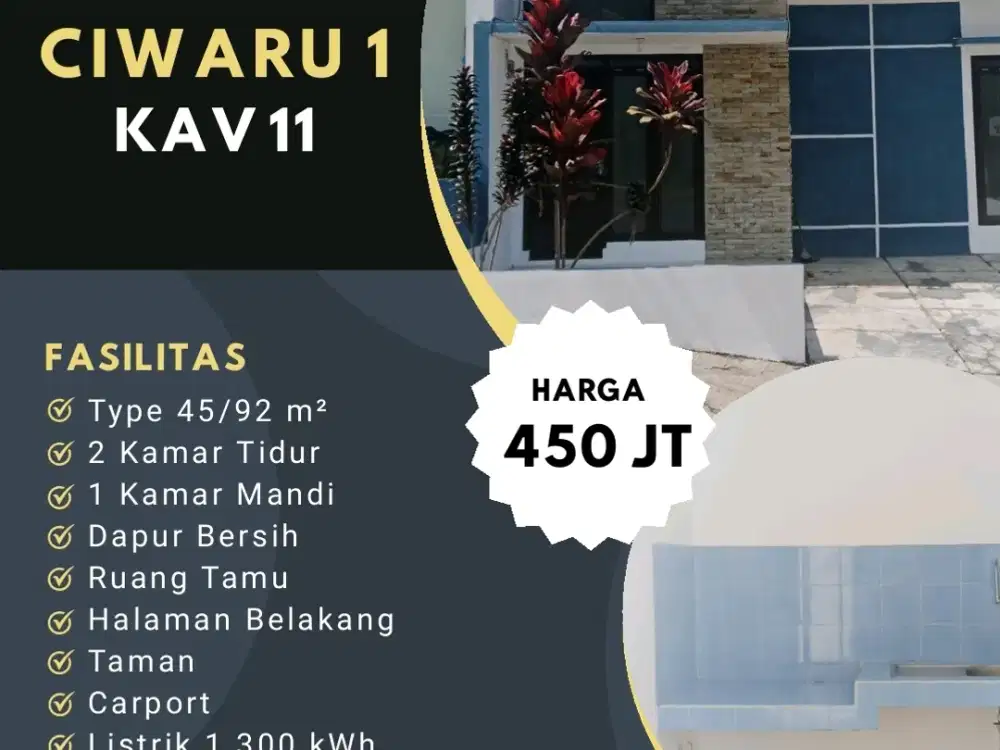 Dijual Rumah Murah siap huni diujungberung Kodya ciwaru 1