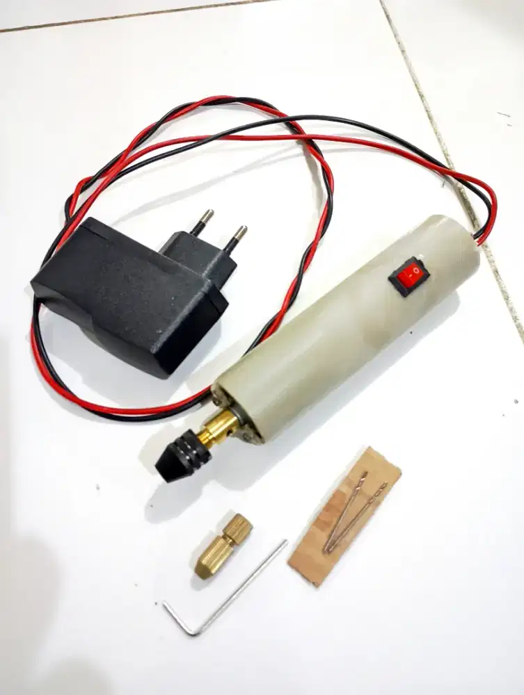Bor mini Dinamo 12 volt Rakitan - Siap Pakai