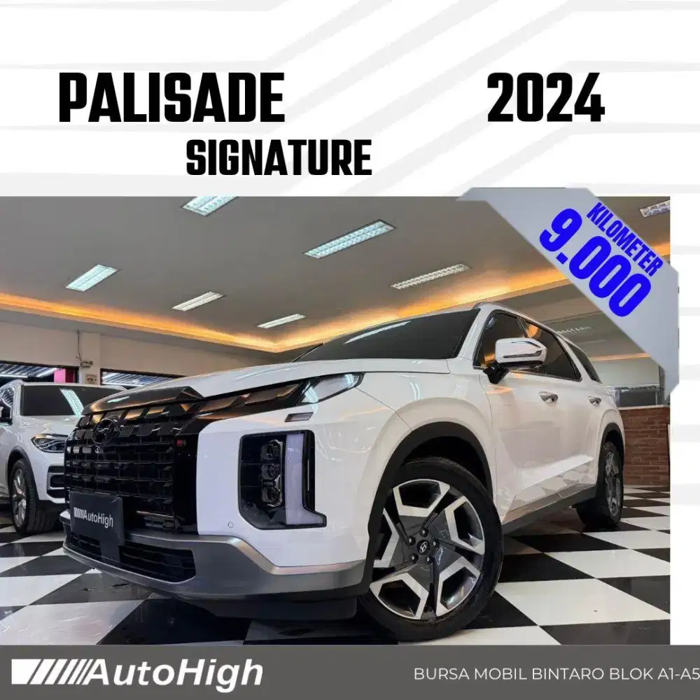 DP10% [Km9.000] Palisade Signature 2024 White / XRT Reg 2025 #AUTOHIGH