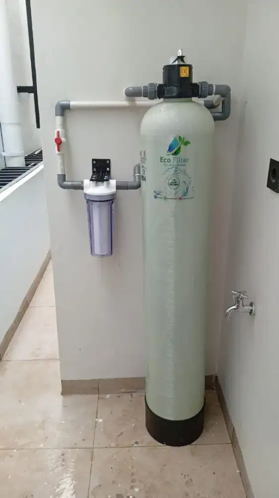 Filter air PDAM yang berbau kaporit dan menguning jika didiamkan