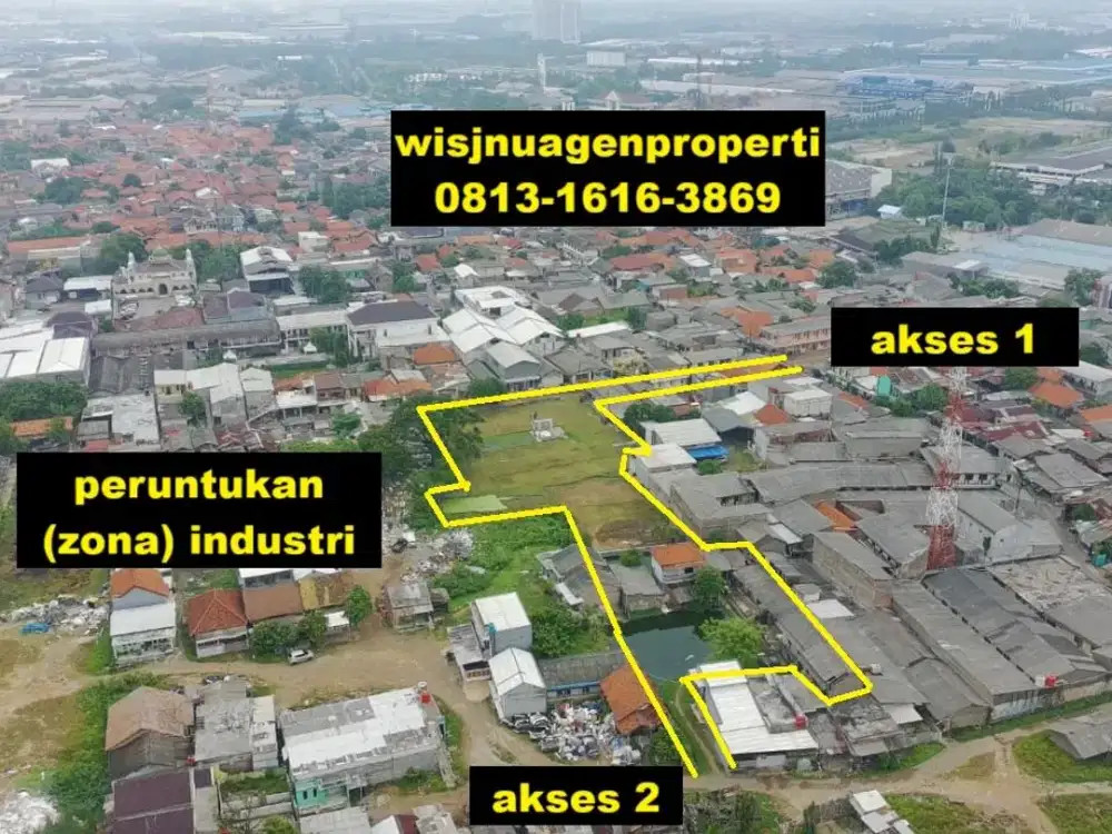 Dijual Cepat Tanah Industri Cikarang Utara Bisa diambil Sebagian dekat Jababeka