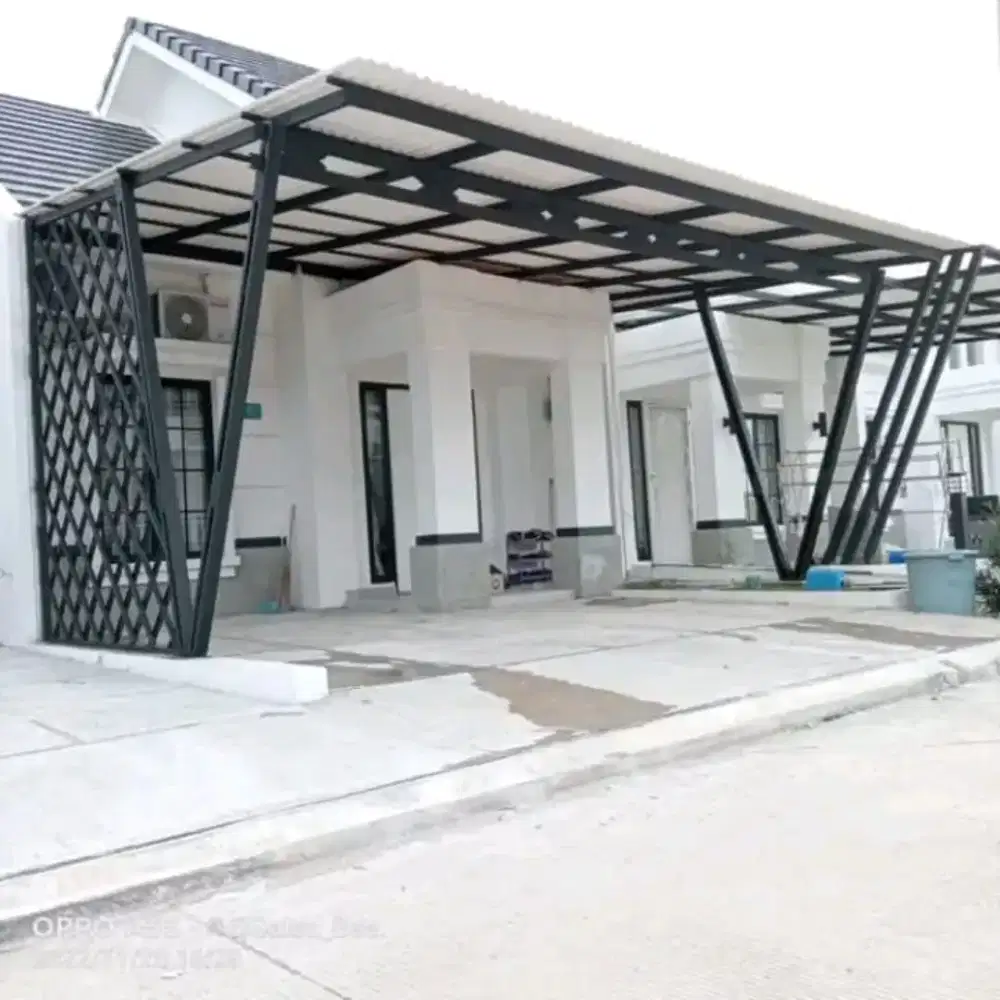 Kanopi rangka baja ringan