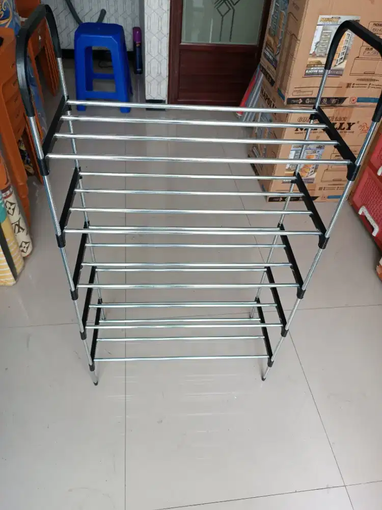 Rak sepatu stainless 5 ssn