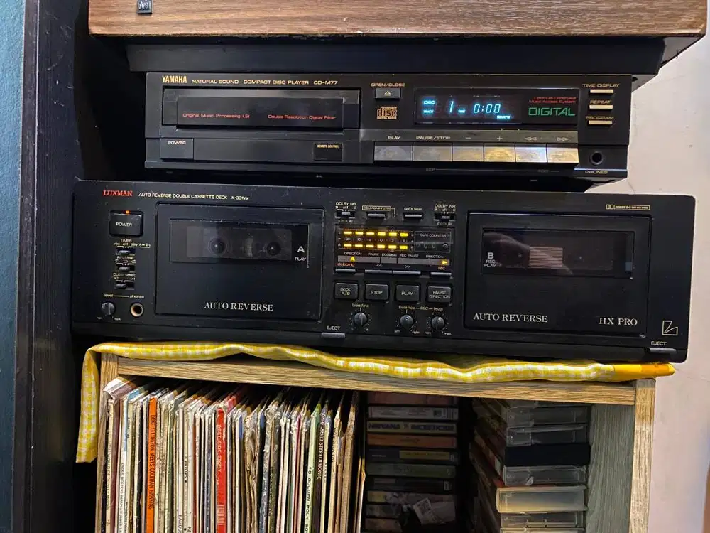 Tape Deck LUXMAN K-331W doubel kaset kondisi baik
