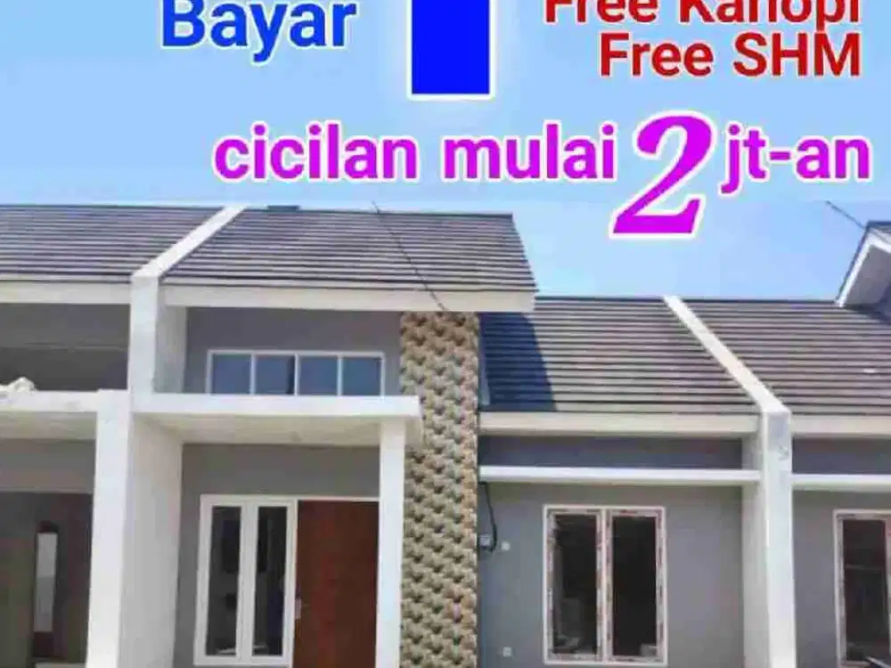 Rumah siap huni dekat bandara Juanda DP 1 jt angsuran 2 jtaan aja