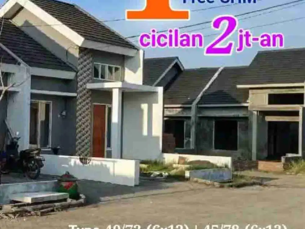 Rumah baru siap huni Sedati free pagar, kanopi dan SHM