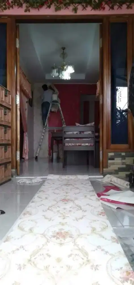 Jasa pasang wallpaper dinding premium