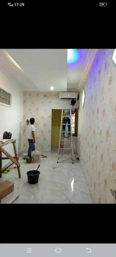Jasa pasang wallpaper dinding premium