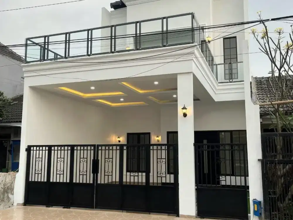 Rumah dijual di sawojajar pandanwangi STIBA Tol 4KT 3KM rooftop 1,55M