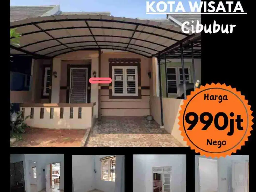 Di Jual Cepat Rumah Cantik Siap Dalam Cluster Favorite 990Jt Nego. Kota Wisata Cibubur
