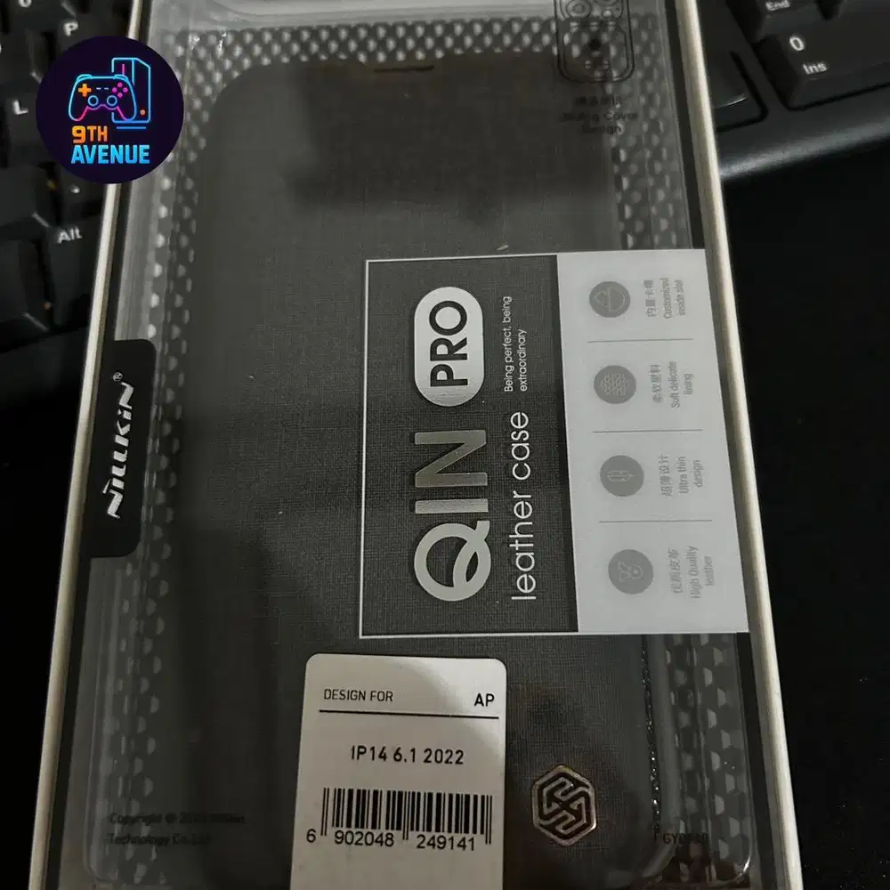 Case iphone 13/14 Nillkin Qin pro leather flip camera cover