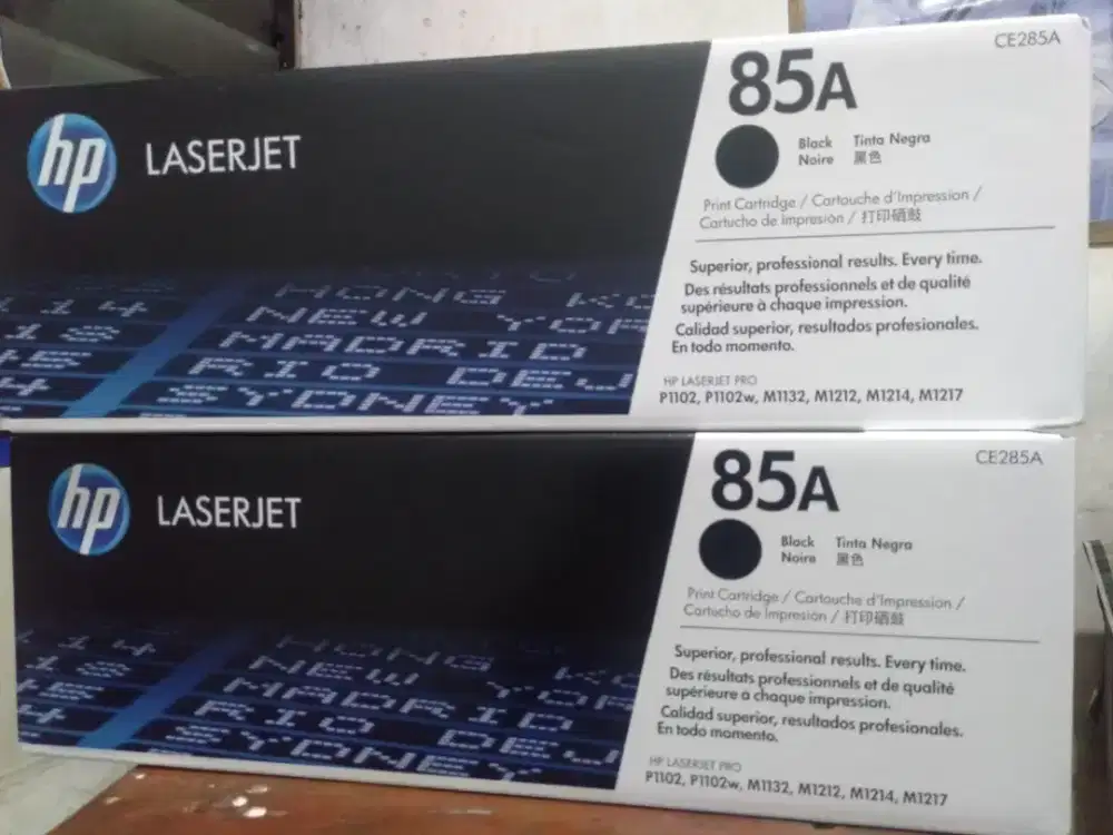 Di cari cartridge toner Laserjet bekas tipe 85a komplit  mulus
