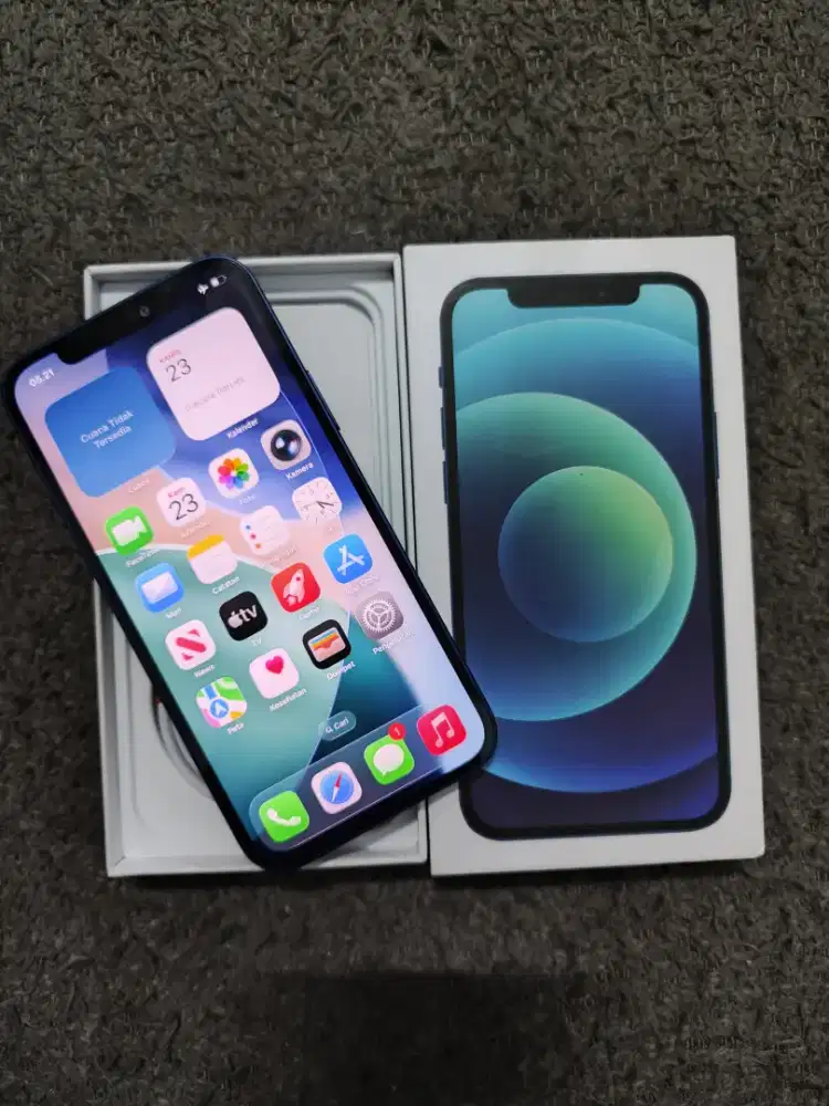 iPhone 12 64 Inter All Operator Fullset Mulus