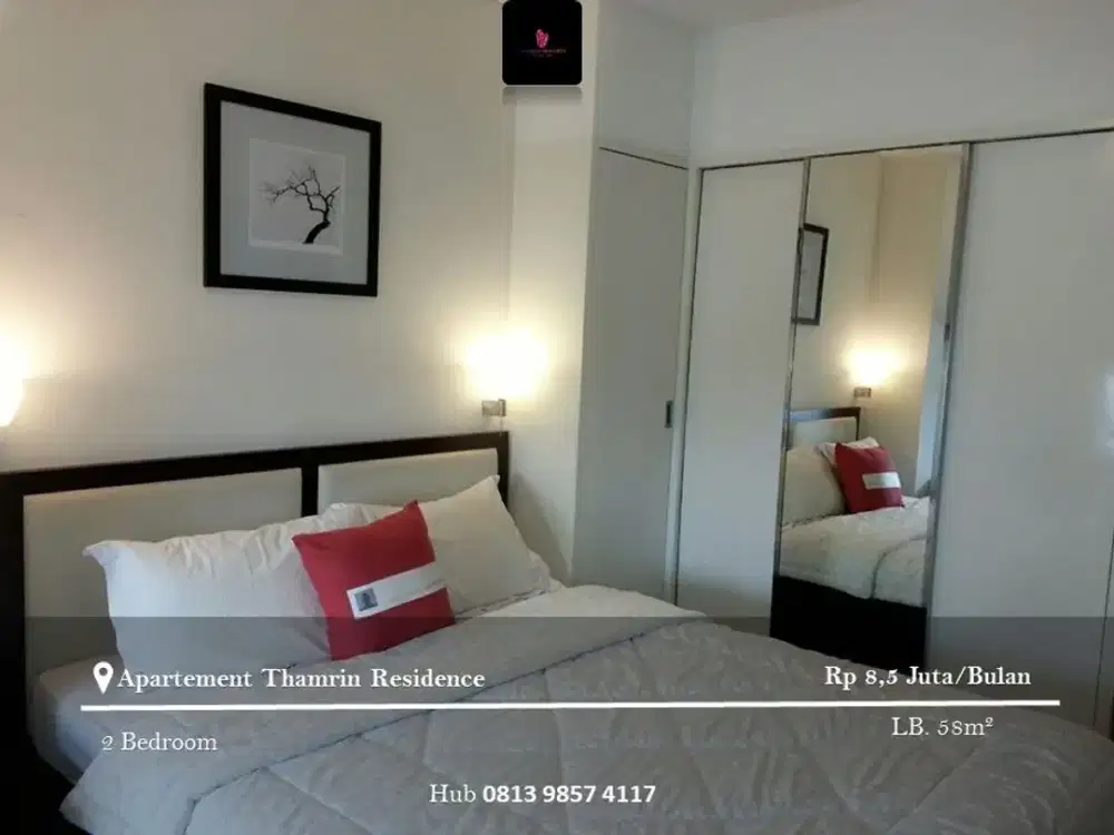 Disewakan Apartement Thamrin Residence Low Floor 2BR Full Furnished
