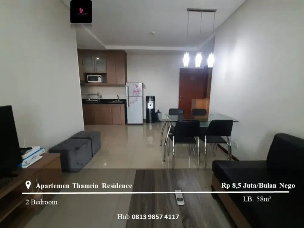 Disewakan Apartement Thamrin Residence High Floor 2BR Full Furnished