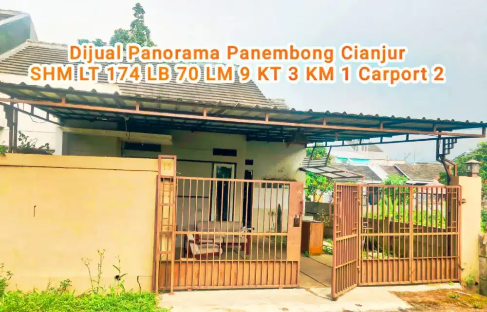 Rumah Dijual Komplek Perumahan Panorama Panembong Cianjur SHM