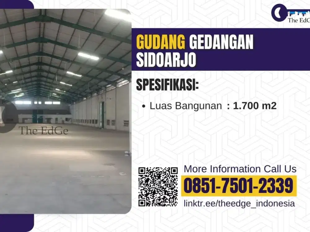 Sewa Gudang Strategis di Gedangan Sidoarjo - The EdGe