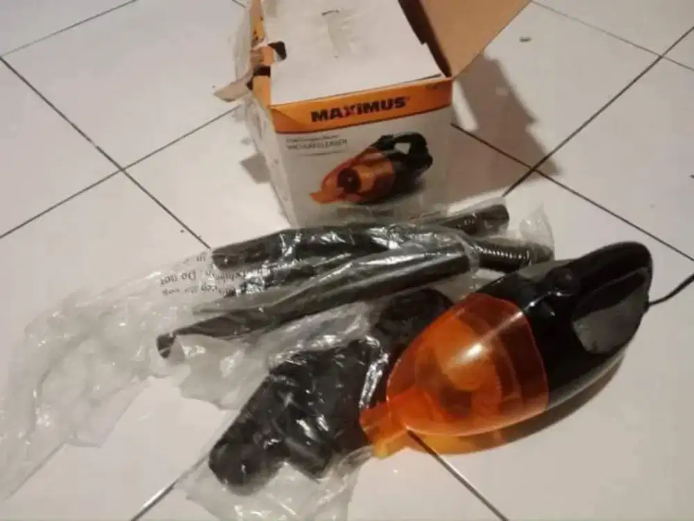 vacum cleaner baru buka dus