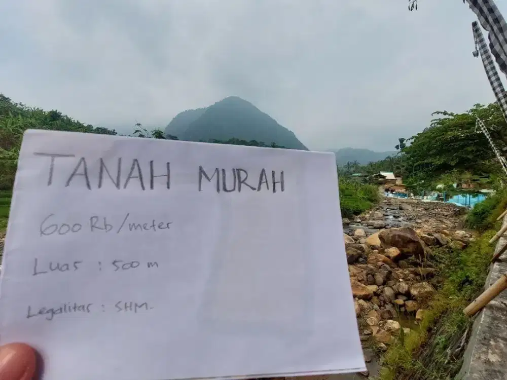 Tanah Vila Nempel Sungai Legalitas SHM Akses Mobil Masuk Bisa Papasan