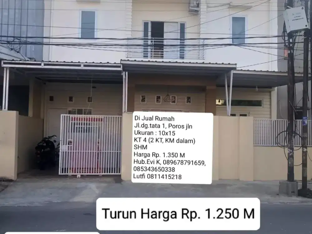 Dijual Rumah di Jl. Dg Tata 1 Makassar