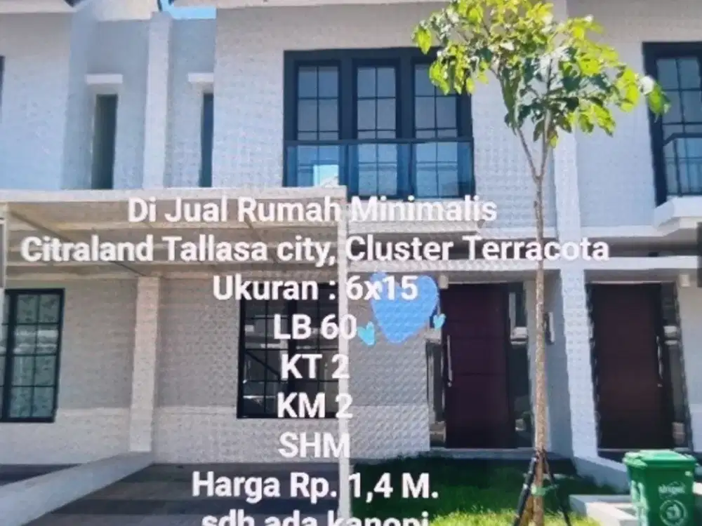 Dijual rumah minimalis  2 lantai di Citraland Tallasa City Makassar