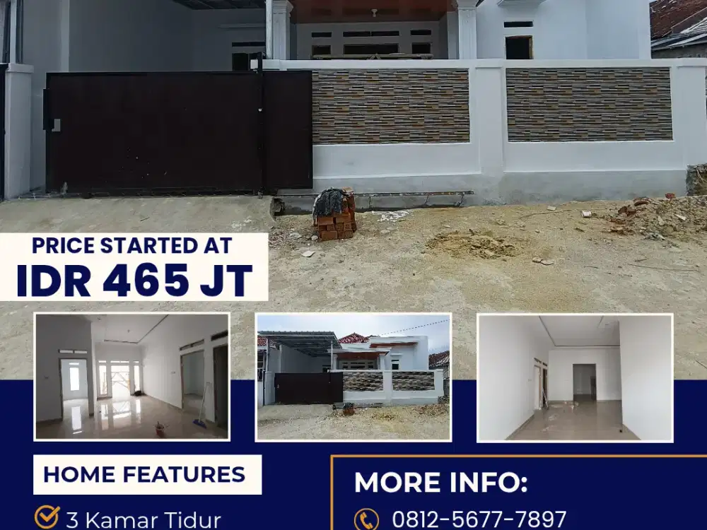 RUMAH CLUSTER MURAH LOKASI STRATEGIS DEKAT KEMANA MANA