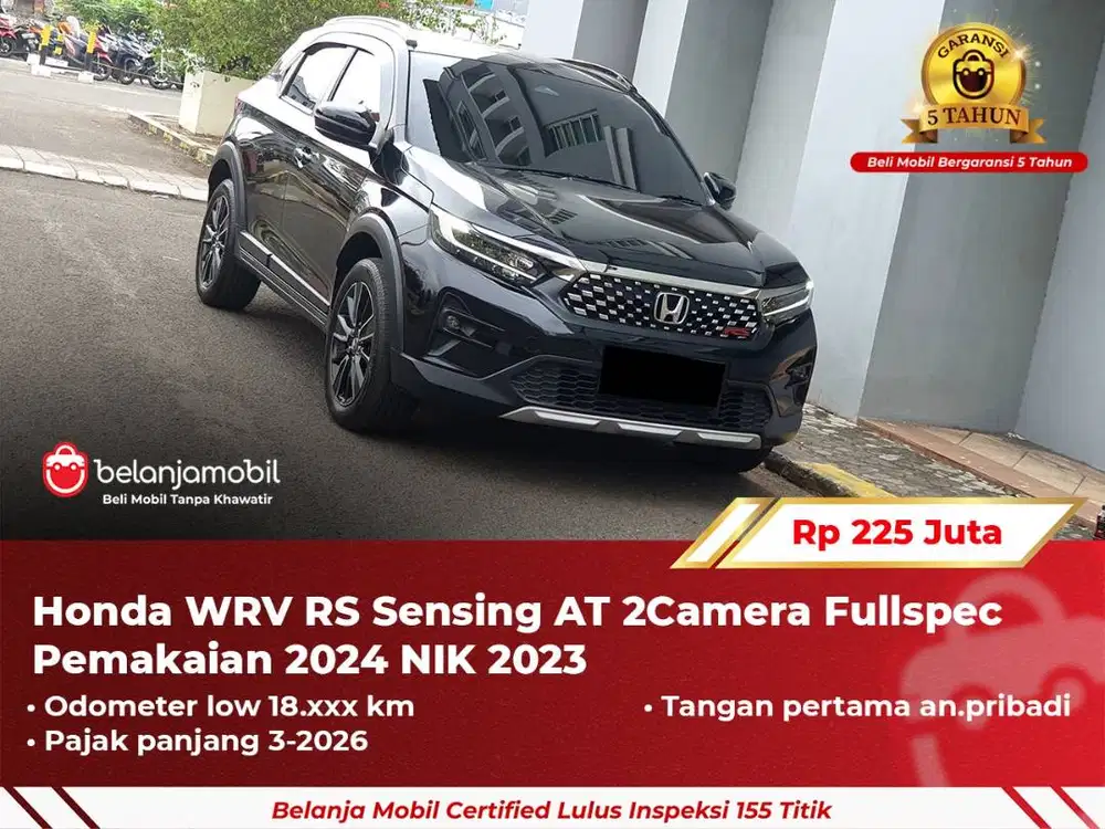 [ GARANSI 5TH ] Honda WRV WR-V WR V RS Sensing AT Fullspec 2023 2024