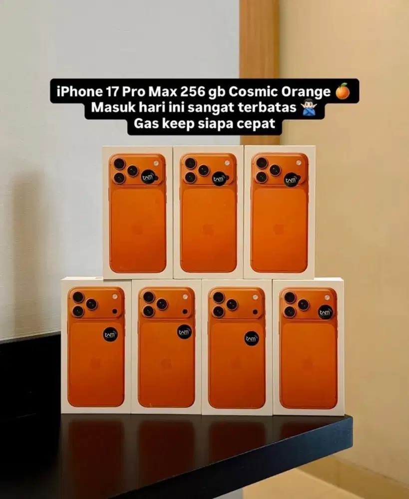 Iphone 17 pro max 256 GB new resmi