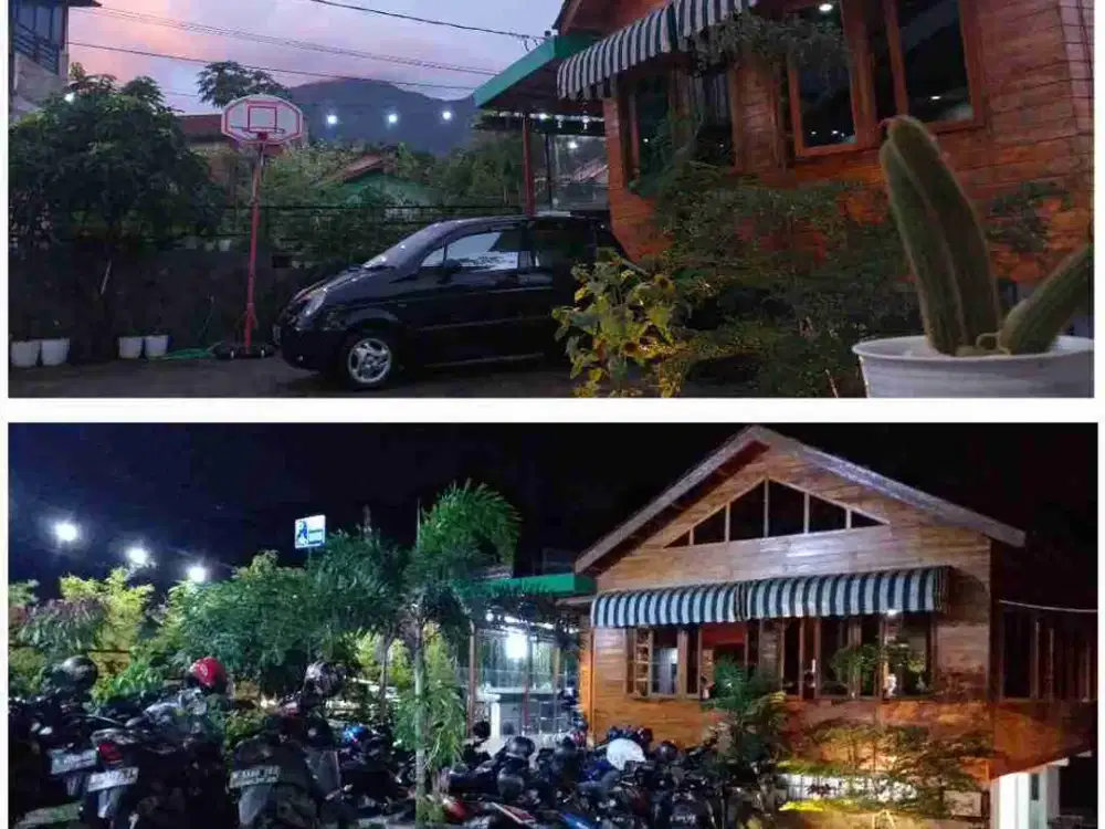 kafe dan resto plus guest house masih aktif murah strategis di Cileunyi