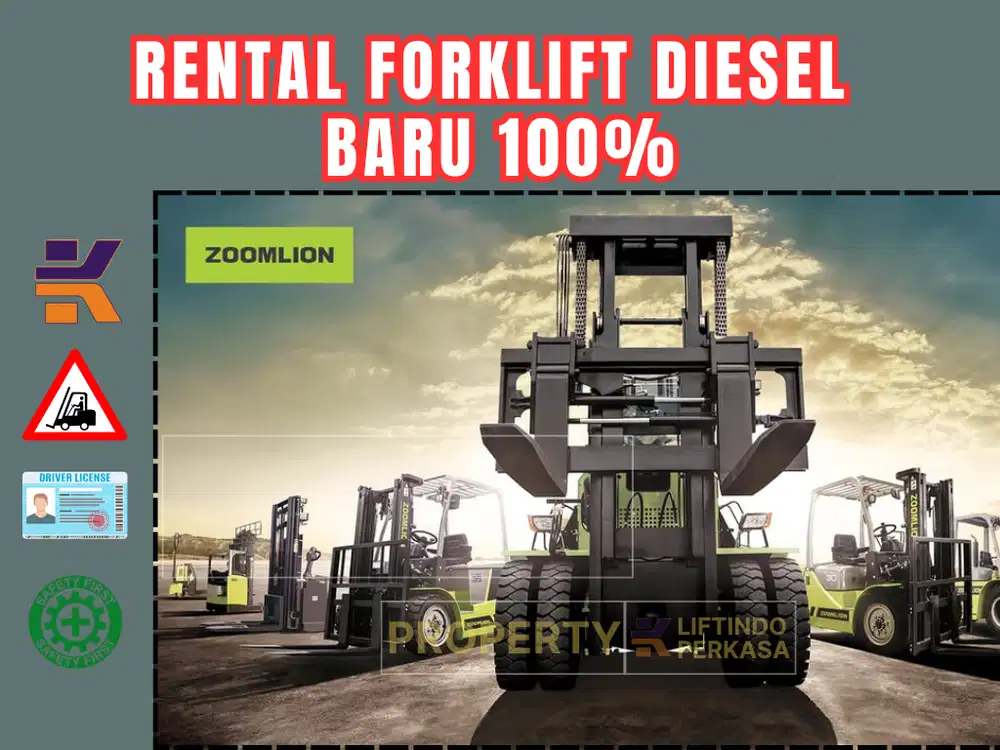 Rental Forklift Diesel BARU 100%