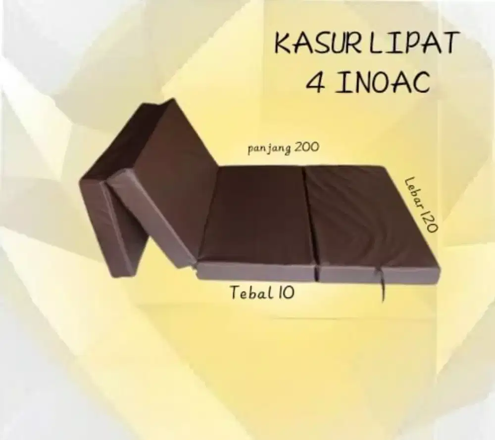 Kasur lipat 4 inoac muat 2 orang