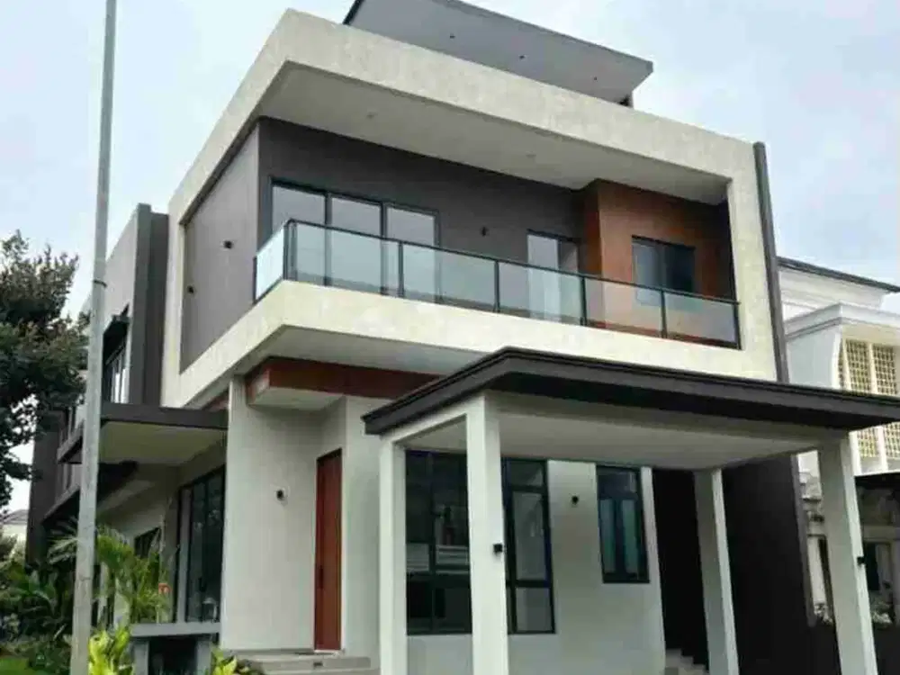 DIJUAL RUMAH BARU MEWAH 3 LANTAI ROOFTOP MODERN | Greenwich Park BSD City | LT 255 | Posisi Boulevard Strategis