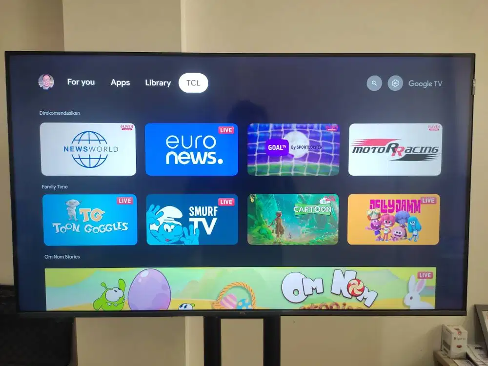 Jual Google TV TCL 43 + Standing Bracket