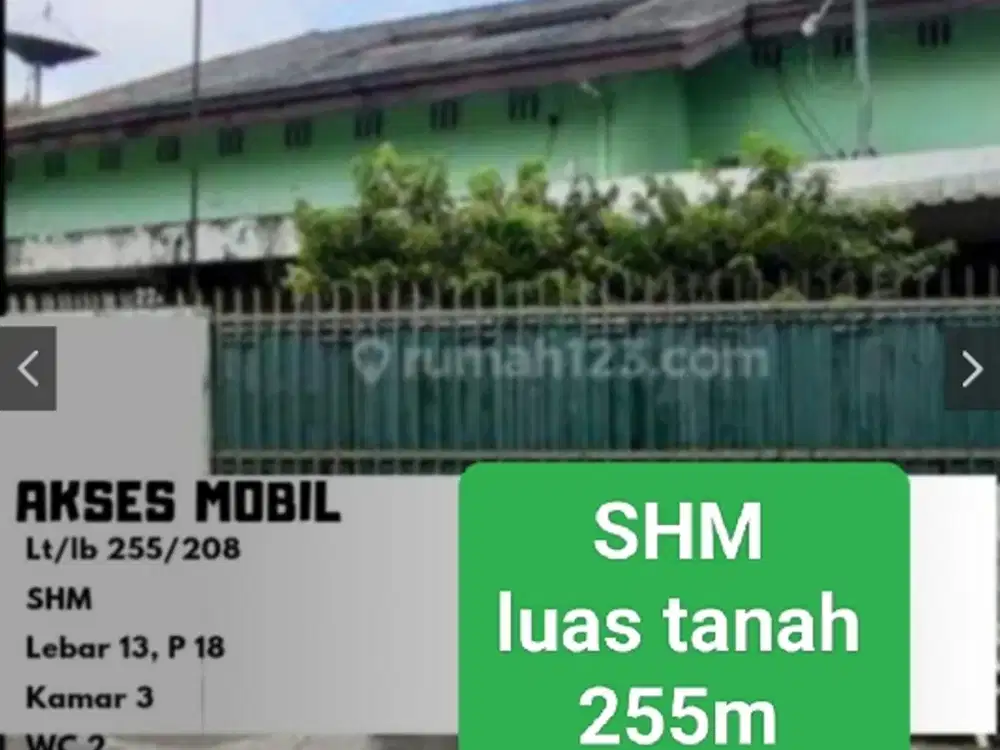 Dijual rumah hitung tanah di Gunung Sahari, bisa jadi 2 rumah