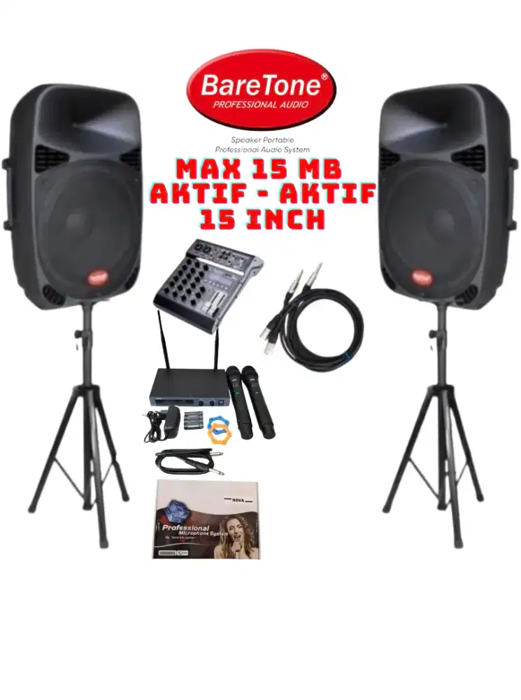 Speaker Baretone Set Komplit 15 inch